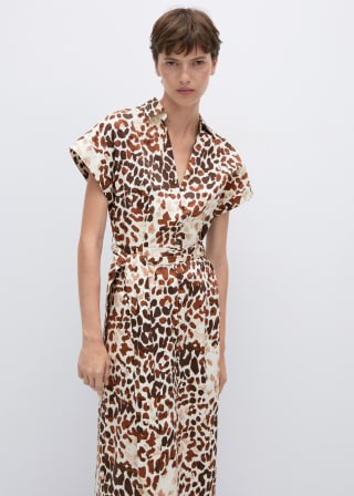Vestido animal print lazo para Mujer por 17.99€