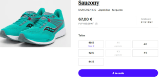 Zapatillas para Mujer Saucony MUNCHEN 5 S por 67€