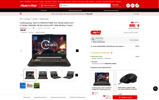 ASUS F15 FX507VV-LP148W por 849,15€