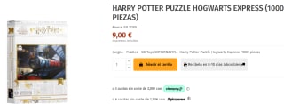 Puzzle Harry Potter Hogwarts Express 1000 Piezas por 12.42€