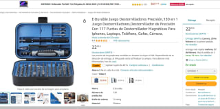 Juego destornilladores Precisión 130 en 1 E·Durable por 13.79€