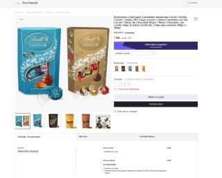 2 cajas de bombones cornet Lindt a 5,20€