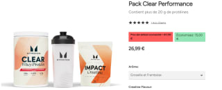 Pack Clear Performance MyProtein à 26,99€