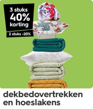 Tot 50% stapelkorting op heel veel artikelen bij Hema