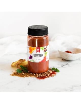 Bote de 155g de curry rojo tailandés por 3,75€