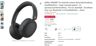 Edifier W800BT Pro Hybride koptelefoon voor €43,99 bij Amazon