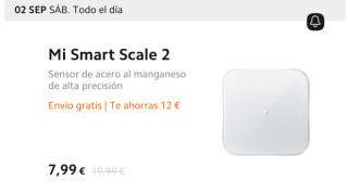 Báscula Xiaomi Mi Smart Scale 2 por solo 7,99€