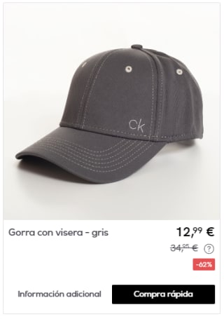 CALVIN KLEIN - Gorra golf por 12,99€