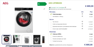 AEG LR7696UD4 7000 Serie ProSteam UniversalDose voor €695 bij Beterwitgoed.