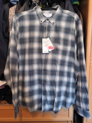 Camisa cuadros caballero franela a 3€ en primark