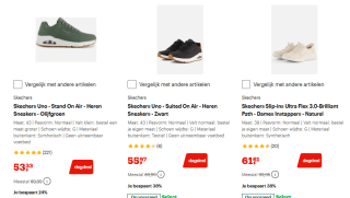 Tot 40% korting op Skechers bij Bol