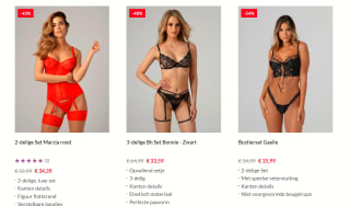 Krijg tot 65% korting op een lingeriesetje bij Christine le Duc