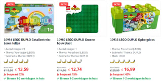 15% korting op diverse LEGO series bij Toychamp