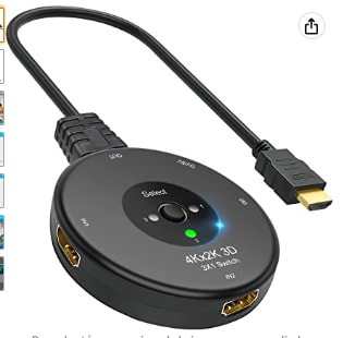 Conmutador HDMI, 3 entradas a 1 salida a 8.79€