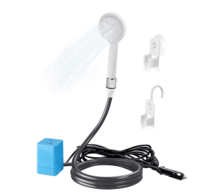 AUTOPkio Ducha Portatil Camping,12V 24V Ducha Portatil Furgoneta Camper con Bomba Innovadora Ducha Camper 12V