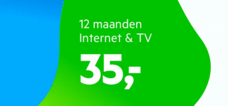 12 maanden Internet & TV voor €35 p/m bij KPN