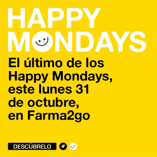Happy Mondays y Halloween 3x2 y hasta 30% descuento