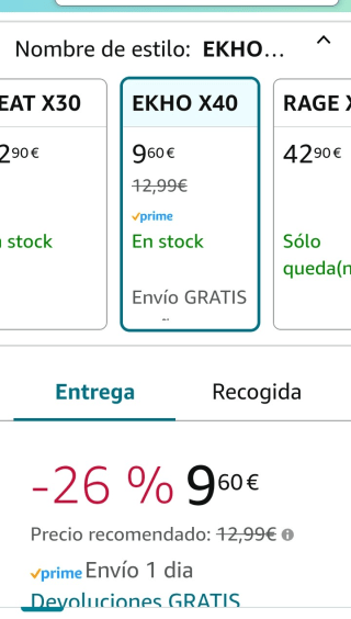 Cascos Gaming Ozone Ekho X40 por 9,60€.