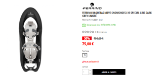 Raquetas de nieve Ferrino Snowshoes Lys Special por 75€