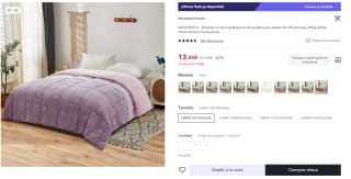 Edredones, mantas y juegos de sabanas desde solo 7,64€