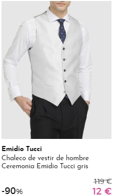 EMIDIO TUCCI - Chalecos por 12€