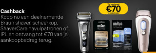 €70 korting op Braun scheerapparaten via cashback
