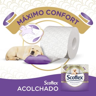 Scottex Acolchado Papel Higiénico Seco 32 rollos por 9,95€