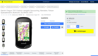 Garmin Oregon 700 nu voor €355 bij conrad