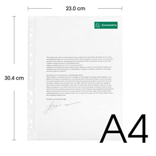 50 Fundas de plástico para folios tamaño A4 por solo 1,56€