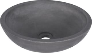 Differnz Ravano - Wastafel beton donkergrijs - Rond - 40x40x12cm voor €52,60 bij Bol.com