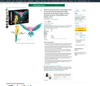 LEGO Art Colección Fauna Guacamayos 31211 por tan solo 29,95€
