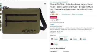 Recopilación Bolso Bandolera Mujer Don algodón por 21,31€