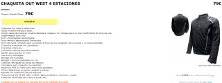 Chaqueta de Moto Out West 4 estaciones por 79€