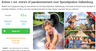 Entree voor Sprookjesbos Valkenburg voor €5,95 via Social deal