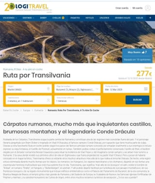 Rumania 8 días + Vuelos + Coche Alquiler + Seguro desde 277€.