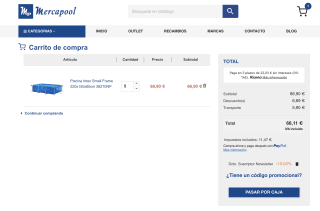 Piscina Intex Small Frame 220x150x60cm Estructura de acero por solo 66,11€