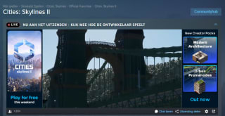 Gratis game Cities Skylines II via Steam