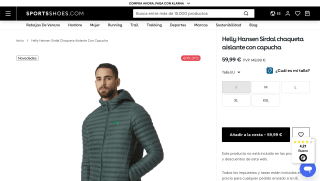 Helly Hansen Chaqueta con Capucha Sirdal por 59,99€