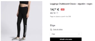 Leggings para Mujer Vans Chalkboard Classic por 14.99€