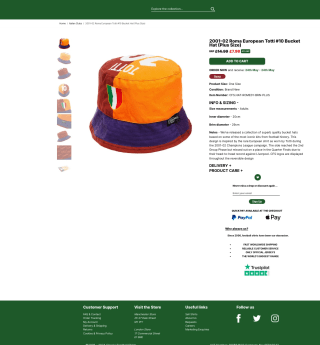 Gorro 2001-02 Roma European Totti por solo 7,30€