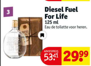 Diesel Fuel for Life 125 ml - Eau de Toilette - Herenparfum voor €29,99 bij Kruidvat
