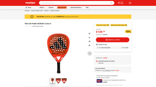 Pala de Padel ADIDAS Cross It por 127,49€
