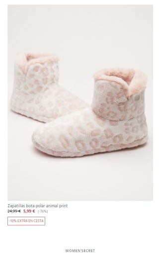 Recopilación zapatillas women secret desde 4,19€