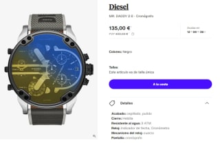 Reloj Cronografo para Hombre Diesel MR. DADDY 2.0 por 135€