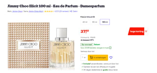 Jimmy Choo Illicit 100 ml - Eau de Parfum - Damesparfum 100 ml voor €37,80 bij Bol.com