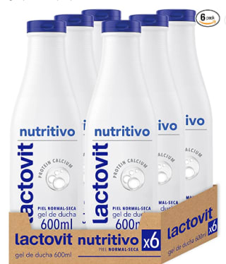 Lactovit Nutritivo gel de ducha 6 x 600 ml a 10,74€