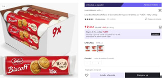 15 Galletas rellenas de vainilla Lotus Biscoff, por Pack | 9 x 150g (1,35kg) por 12,03€