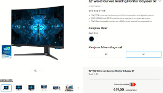 SAMSUNG Odyssey C32G75TQSP 32" Curved gaming monitor voor €449 bij Samsung