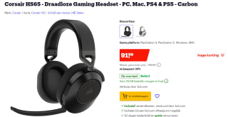 Corsair HS65 Wireless Gaming Headset, Carbon voor €91,99 bij Bol.com