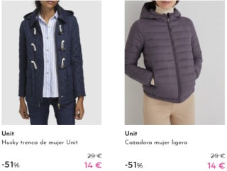 Parkas y chaquetas para ellas por 14€